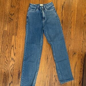 PACSUN Classic Blue High-Waisted Jeans size 24 - 90’s boyfriend cut